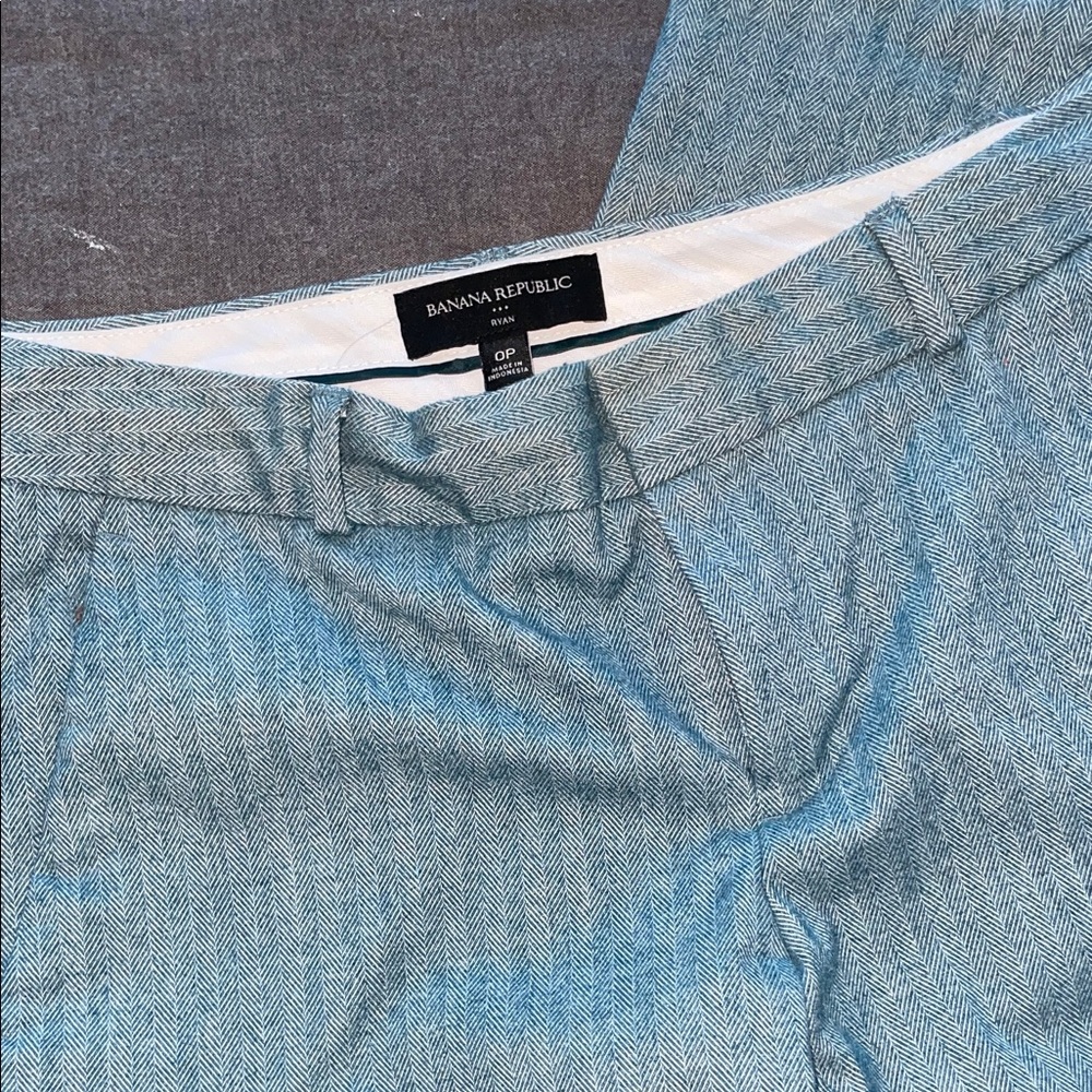 Banana Republic Teal Herringbone ‘Ryan’ Pants